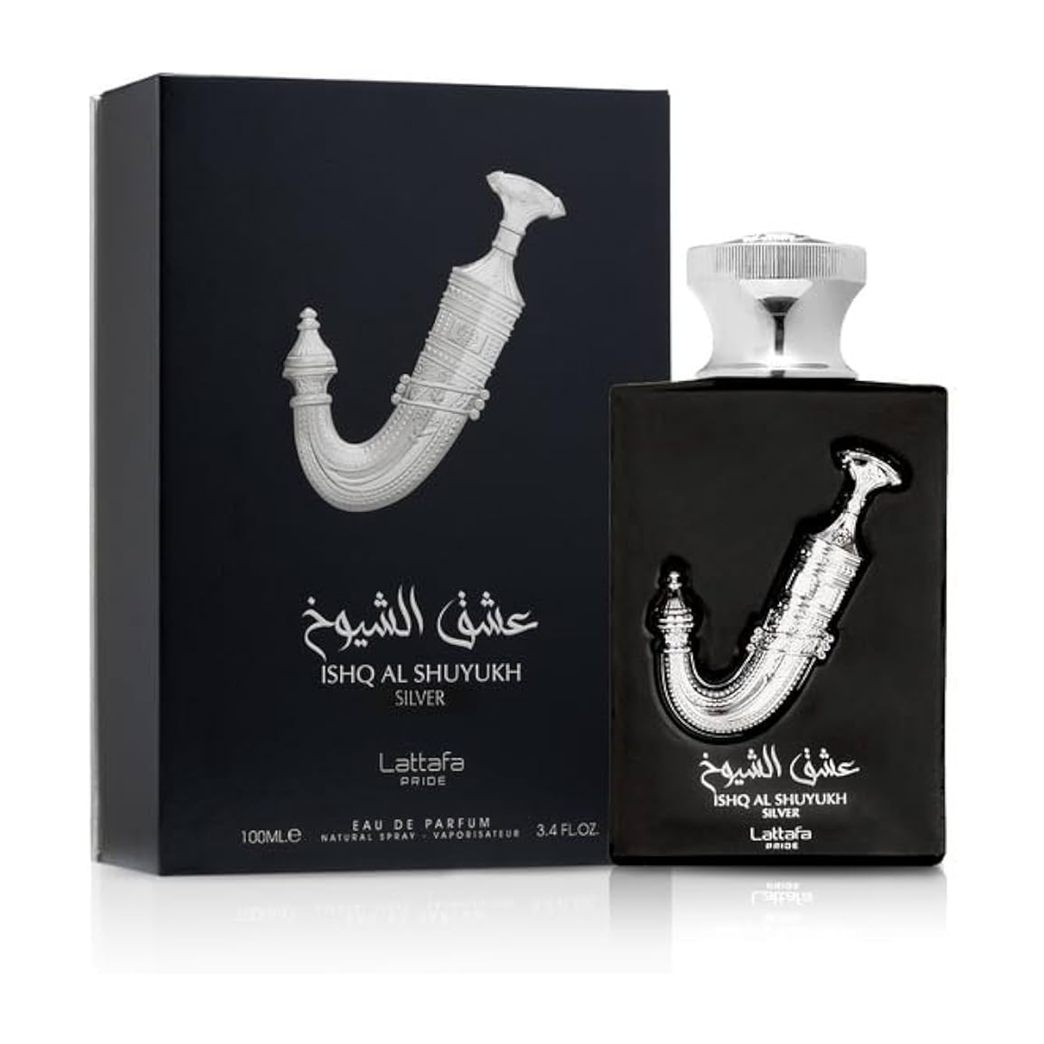 Lattafa Ishq Al Shuyukh Silver 3.4Oz EDP